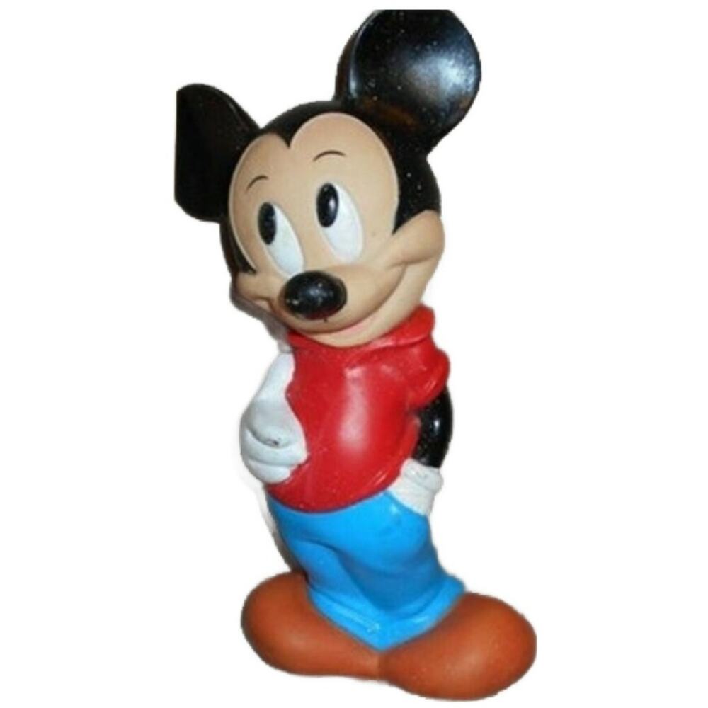 Vintage Mickey Mouse Coin Bank Illco Toys 1970s 12" NO Stopper